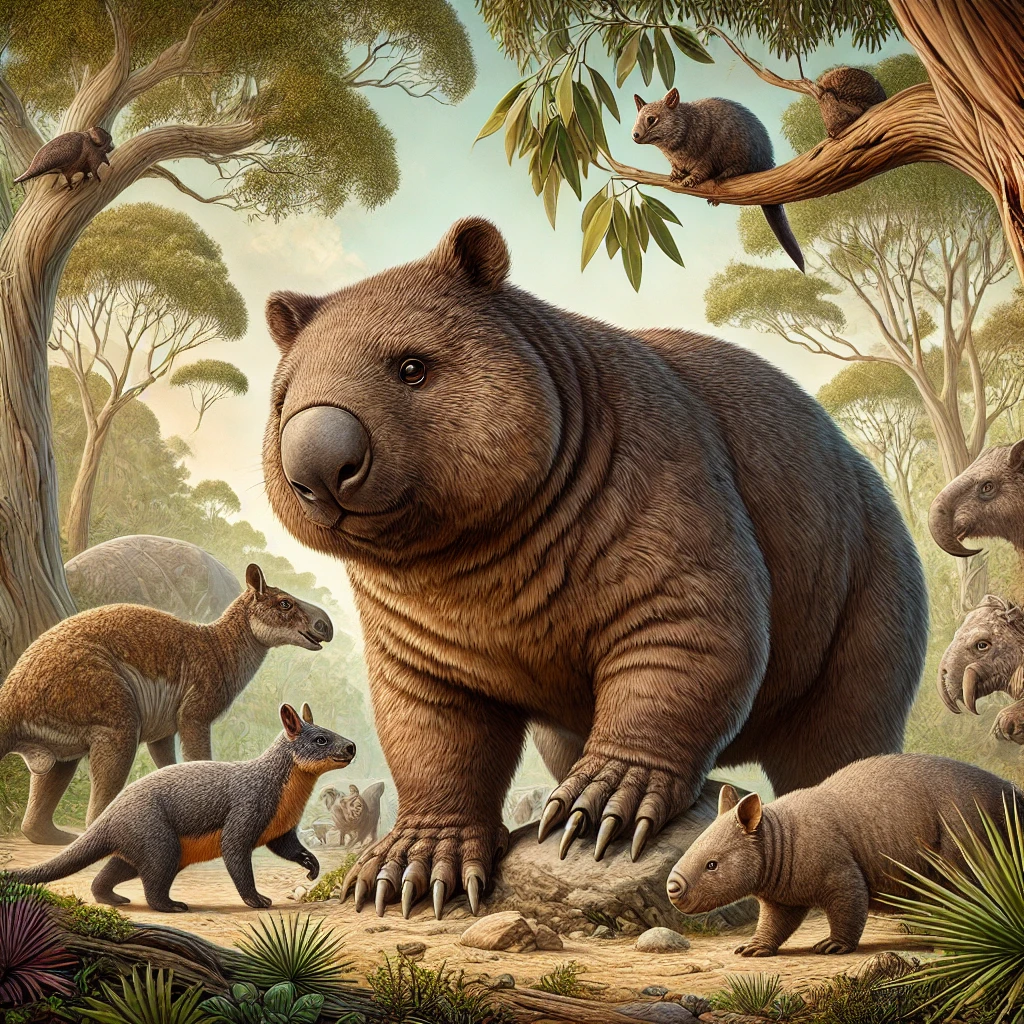 Giant Wombat: The Extinct Behemoth of Australia's Ancient Forests